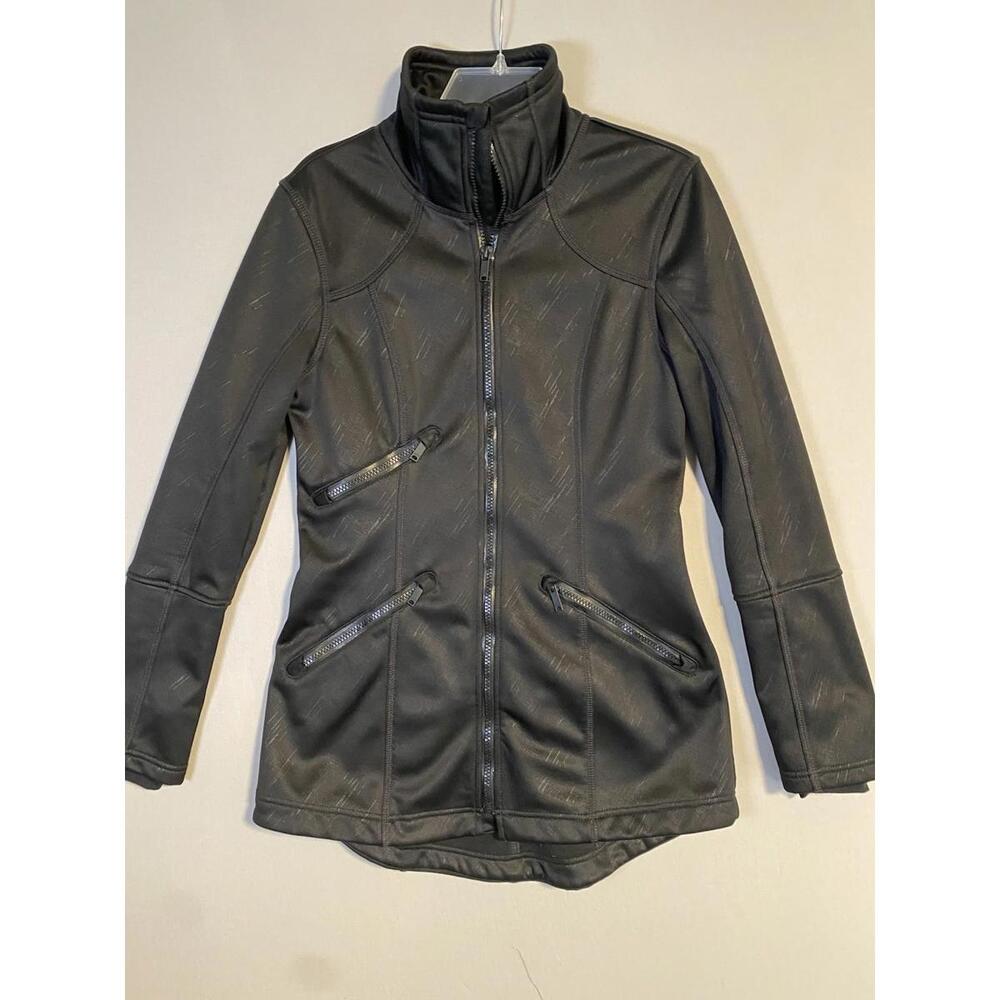 Zella Women’s Performance Running Jacket Black Water Resistant Size XS